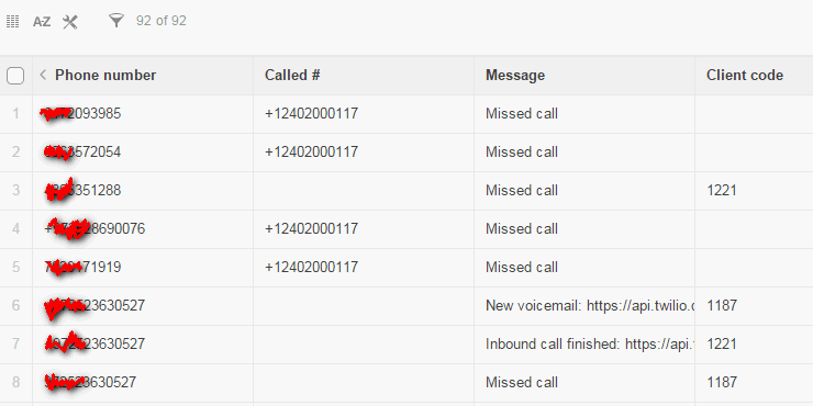 Call tracking for Podio